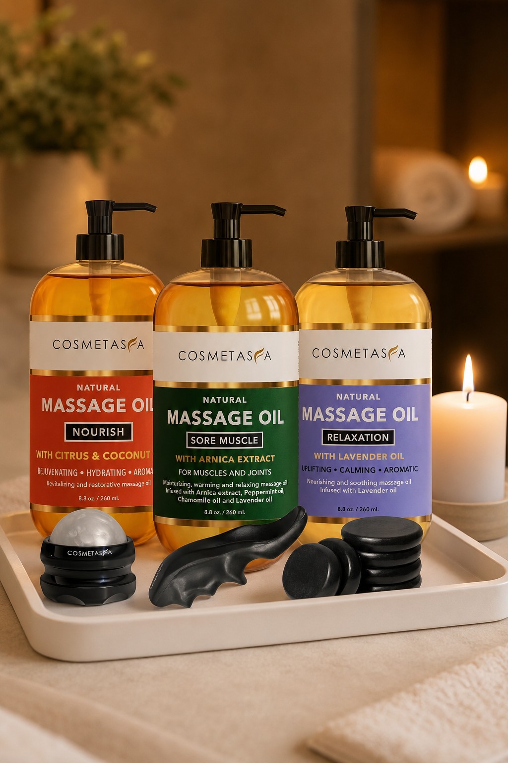 Cosmetasa Massage Oil Spa Gift Set