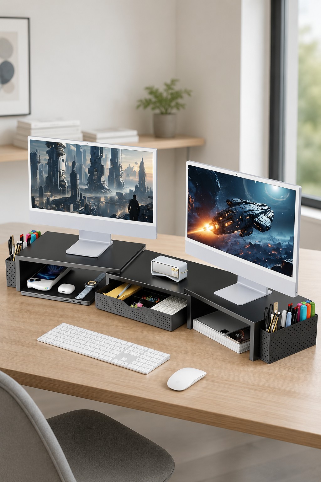 Gianotter Dual Monitor Stand Riser